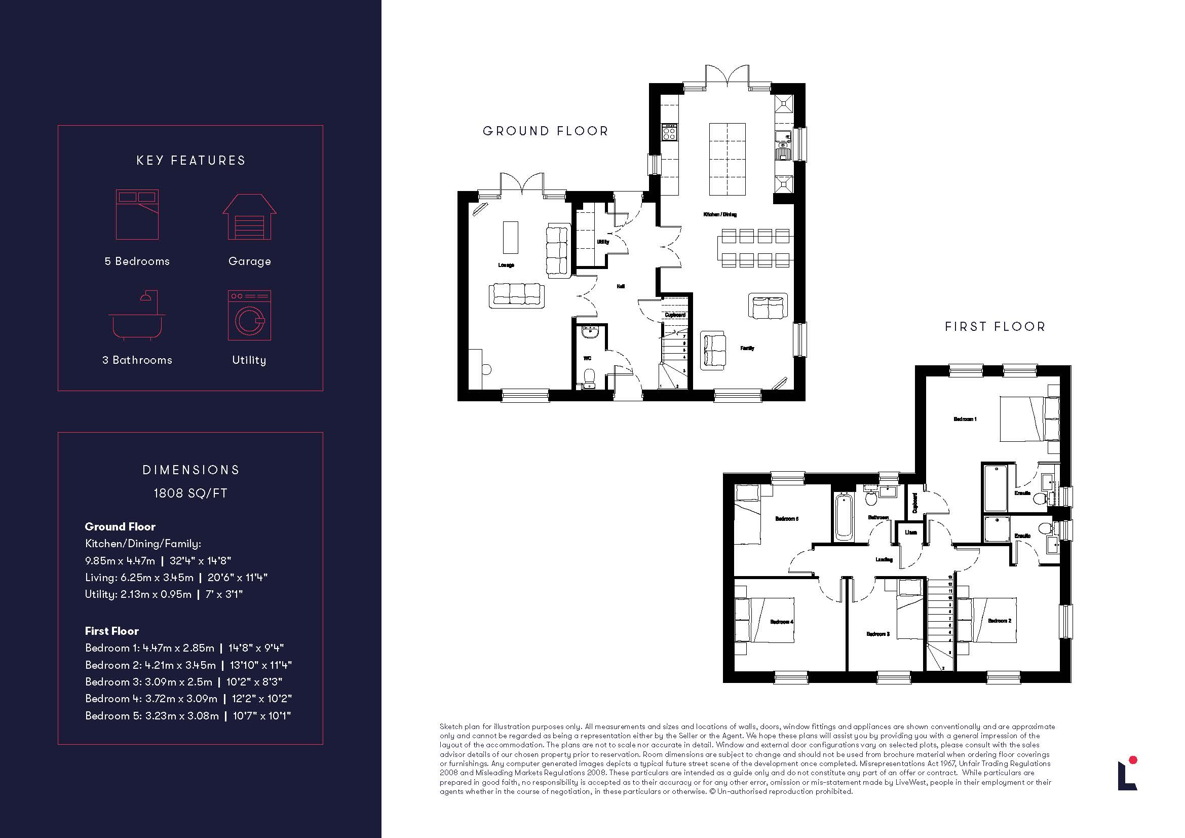 5 Bedroom Detached House The Cedar Livewest