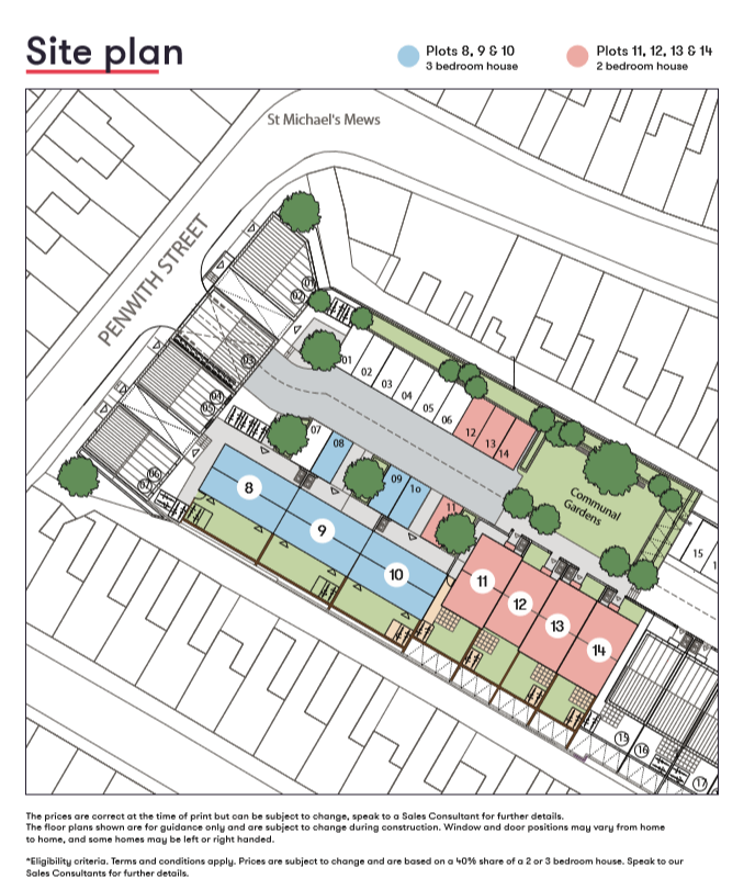 Camberwell Vean Site Map