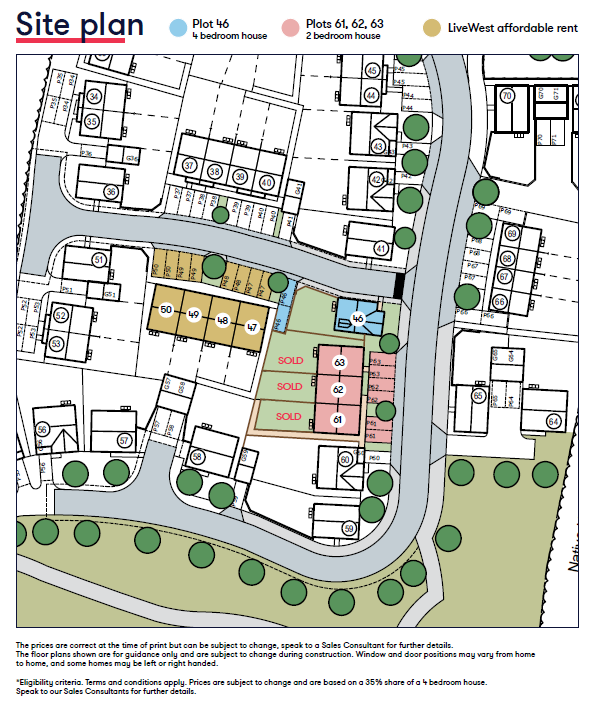 Appledore Grove Site Map