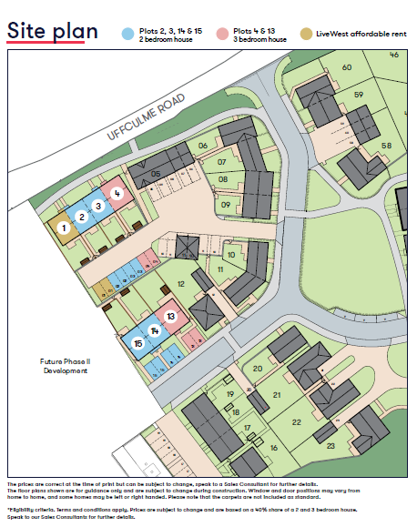Uffculme Site Map