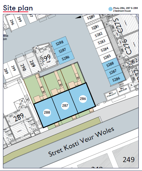 Nansledan Site Map 2 Bedroom Homes
