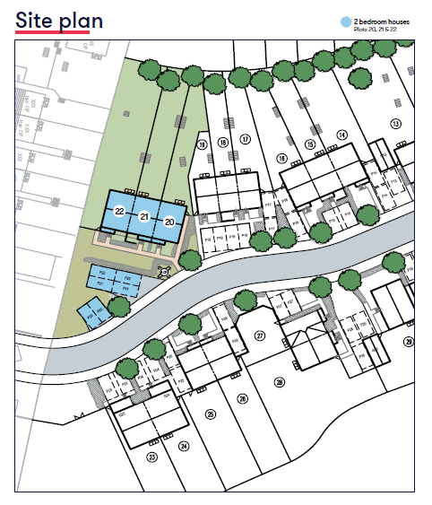 Harford Mews Site Map