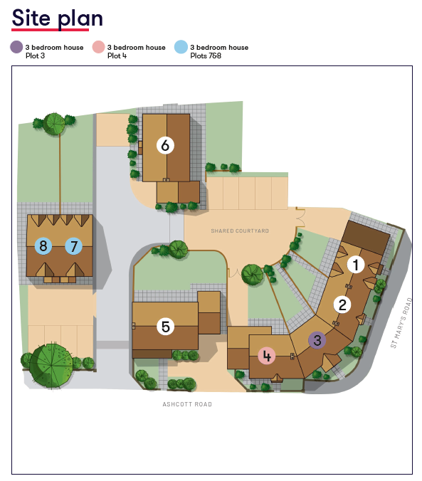 Site Map Farriers Close Meare
