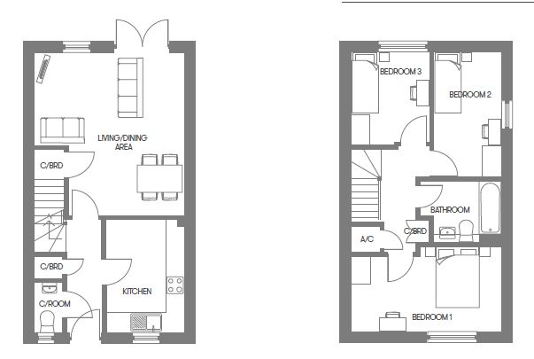 Wedmore Floor Plan 41 and 42