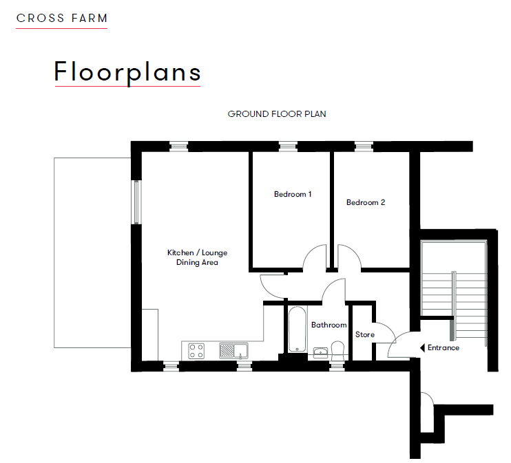 Plot 21 Cross Farm Floor Plan 2 Bed Apartment