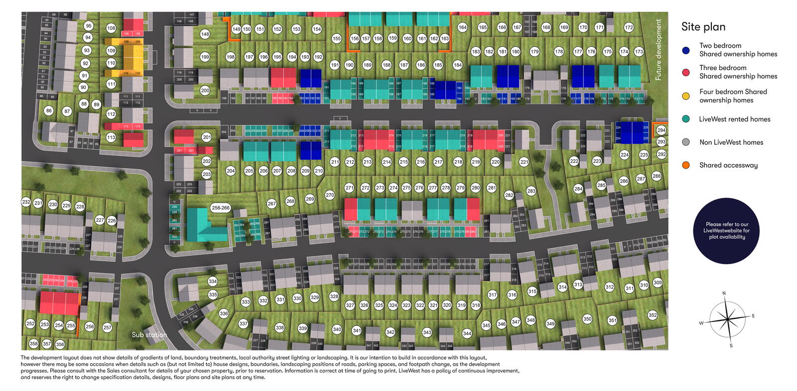 The Pastures, site plan 