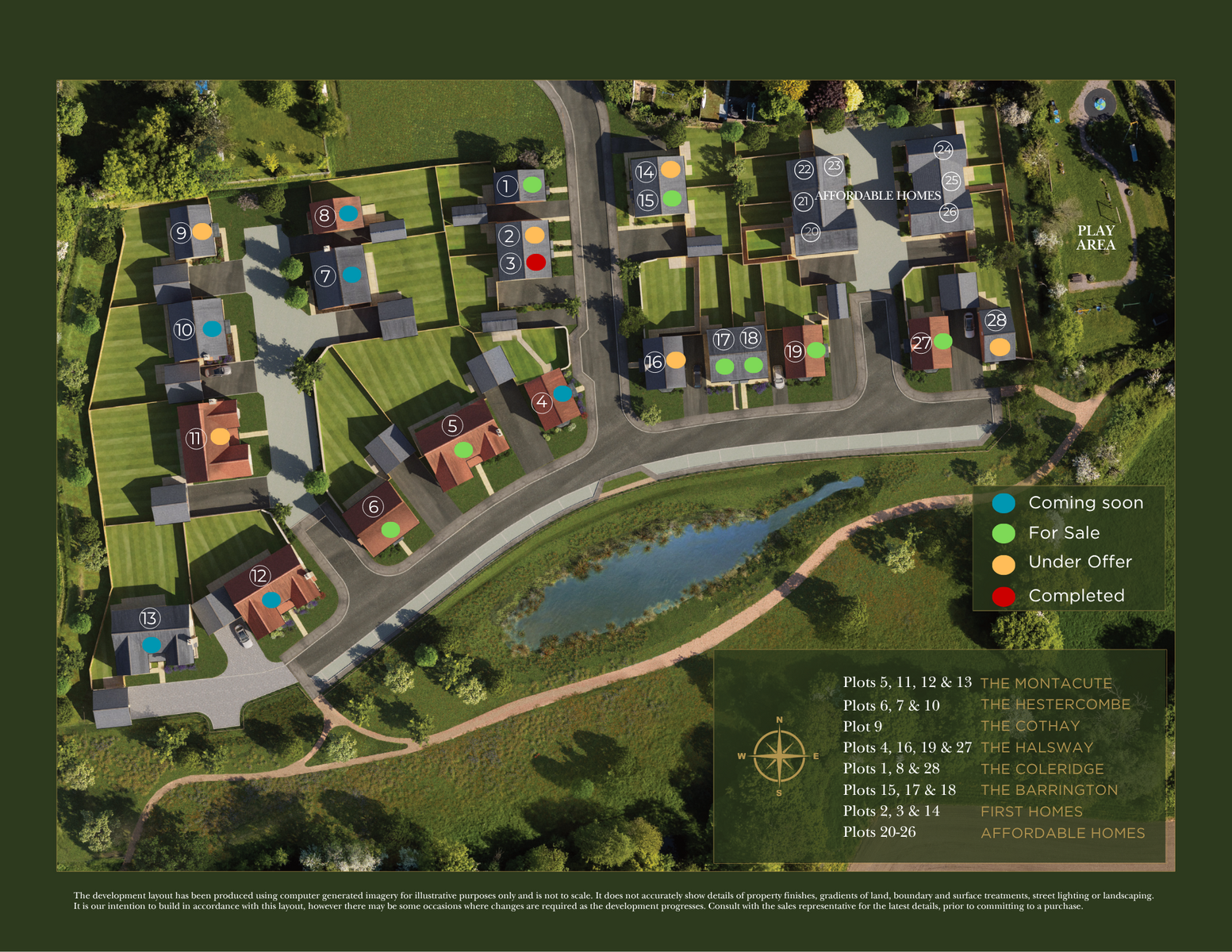 Neroche Meadows site plan