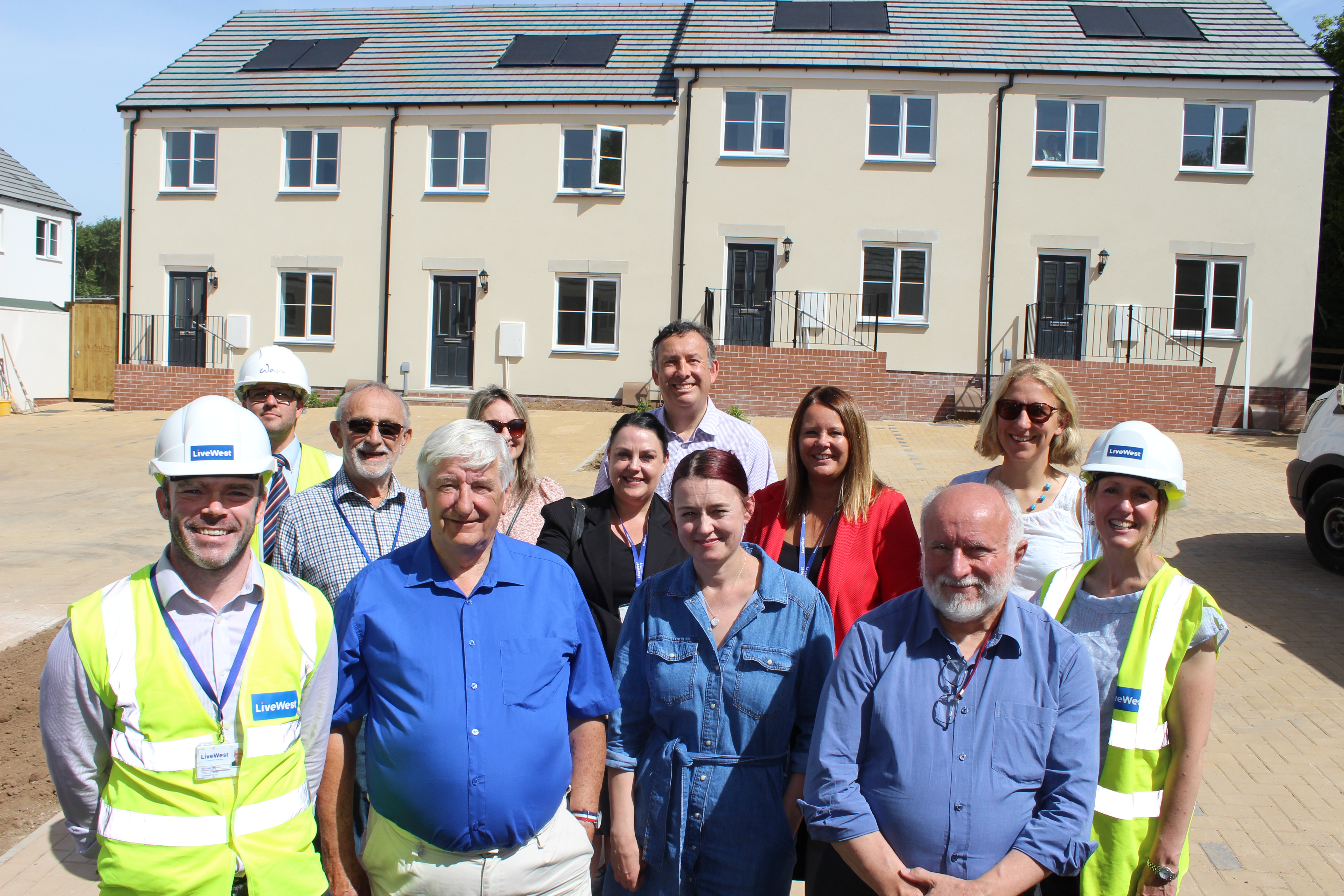 Local councillors were shown around a new scheme