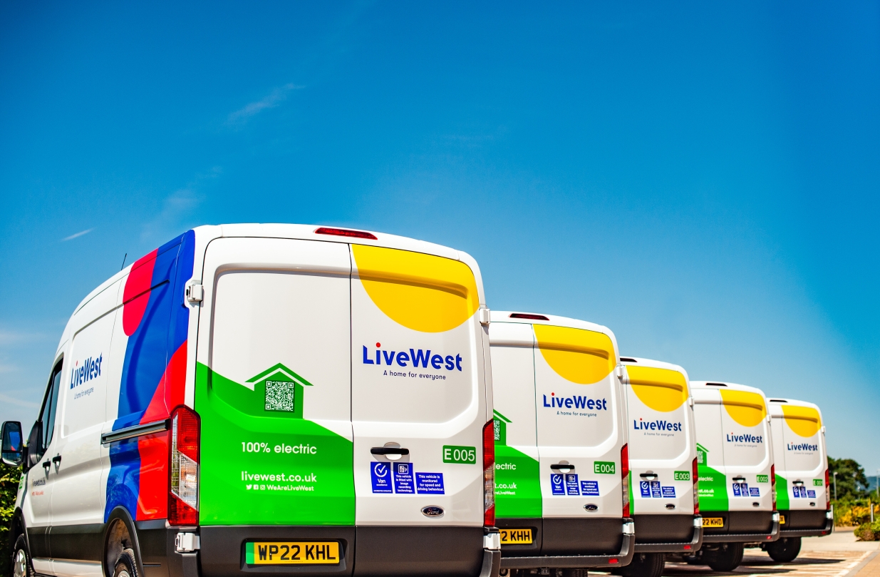 LiveWest's electric vans.