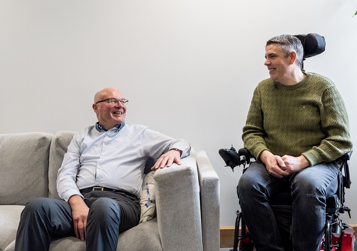 James with the Vice Chair of InFocus, Martin Grimmer.