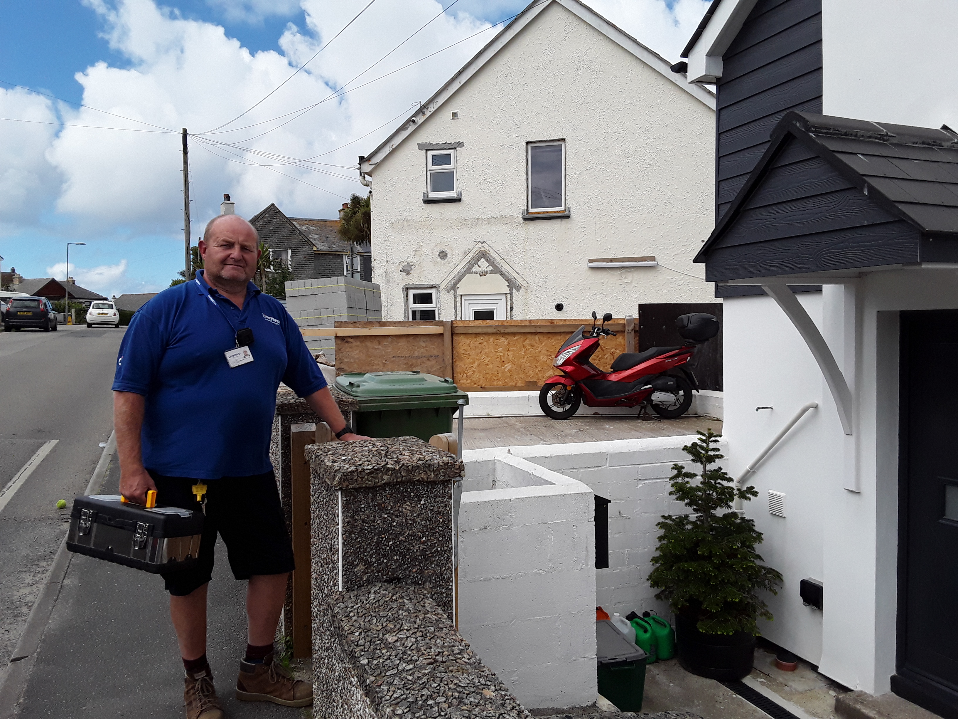 Gary at a customer home