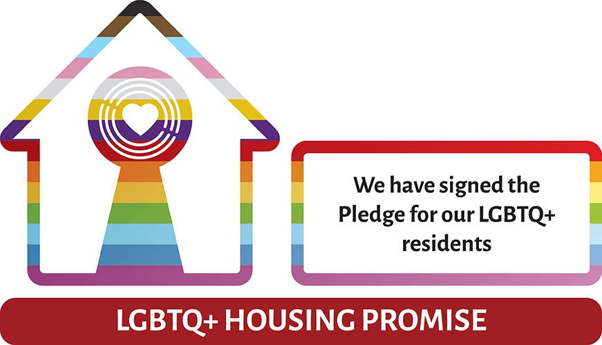 LGBTQ+ Pledge promise logo