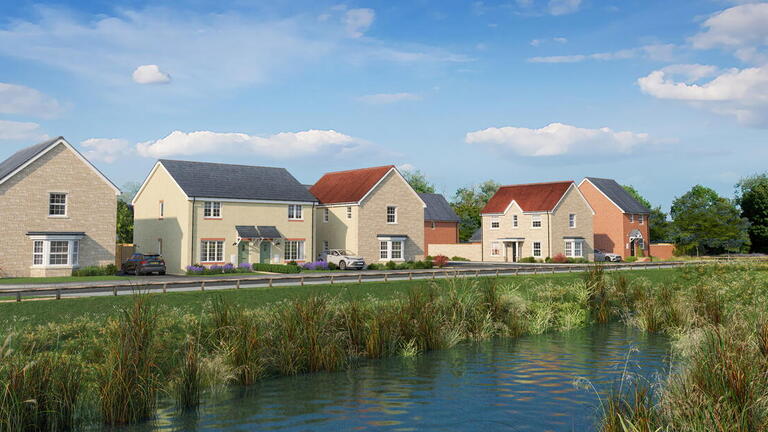 CGI of Neroche Meadows