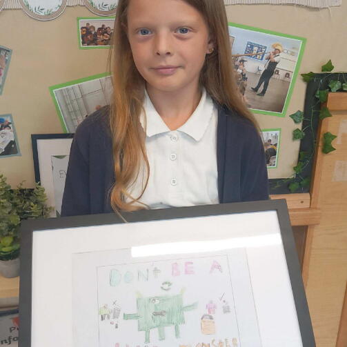 Ella-Rose with fram