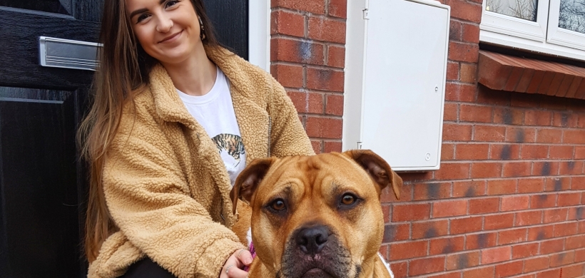 Charlotte and her dog Bumble