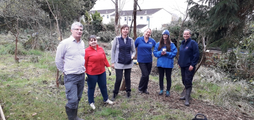 Volunteers at Barne Barton allotments