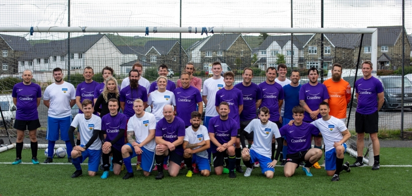 Two teams for charity football match celebrating Pride