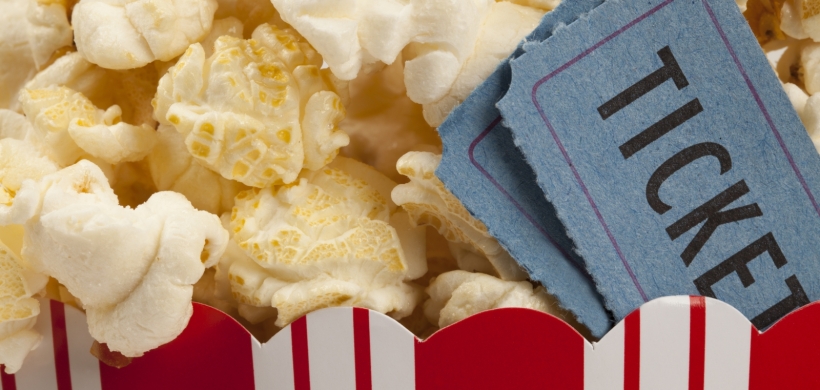 Popcorn and tickets. Image by Shutterstock.