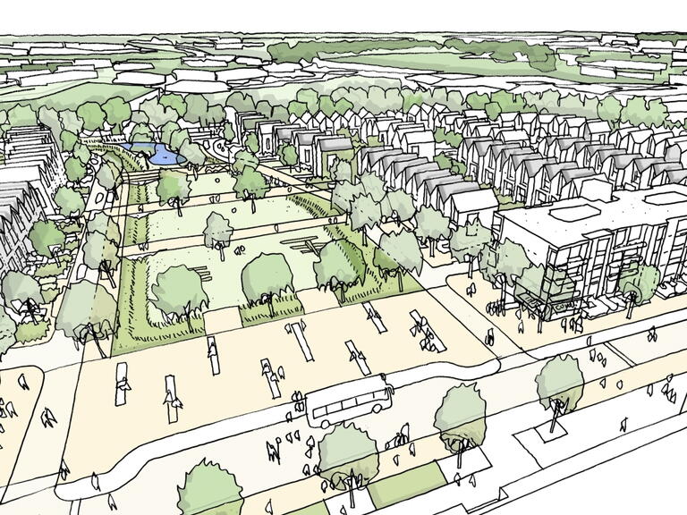 CGI of Hartcliff Campus development