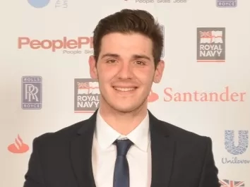 Ross Jasper at the National Apprenticeship Awards