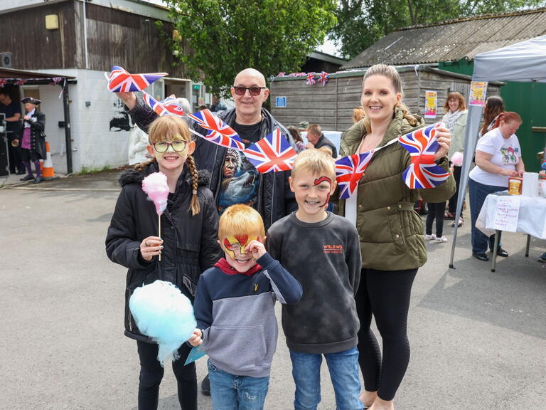 Families enjoyed the Morland Hub community event