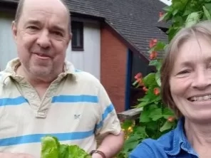 Lesley and resident