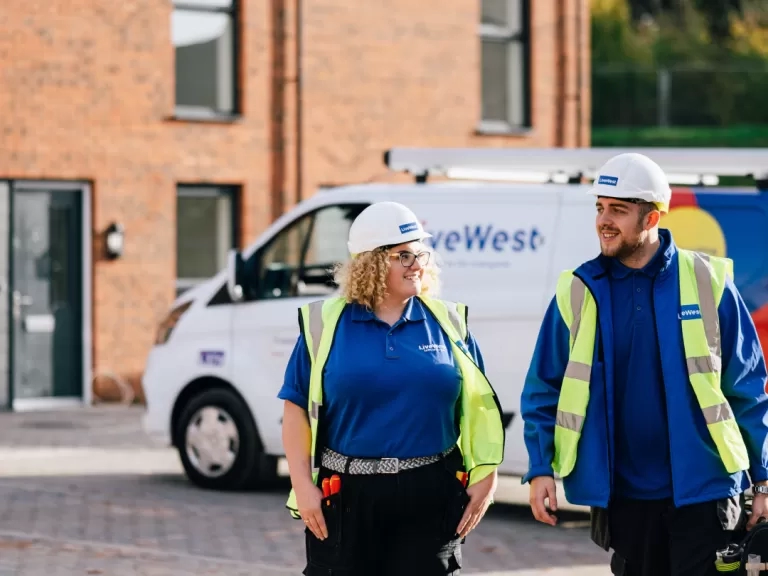 LiveWest trades colleagues walking and chatting