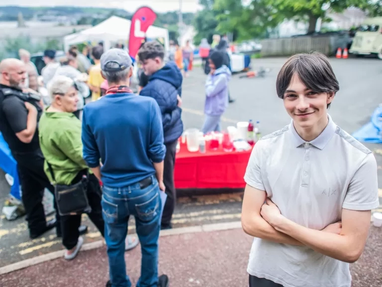 Sid at the Foxfield community event