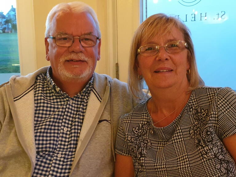 Larry and his wife Christine