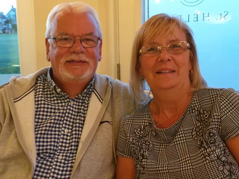 Larry and his wife Christine