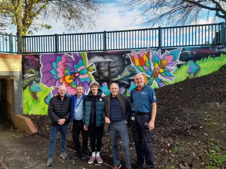 The mural painted by local artist Mark Read in Barnstaple. Photo: LiveWest