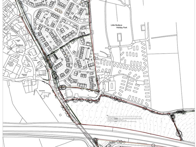 Wadebridge development plan site.