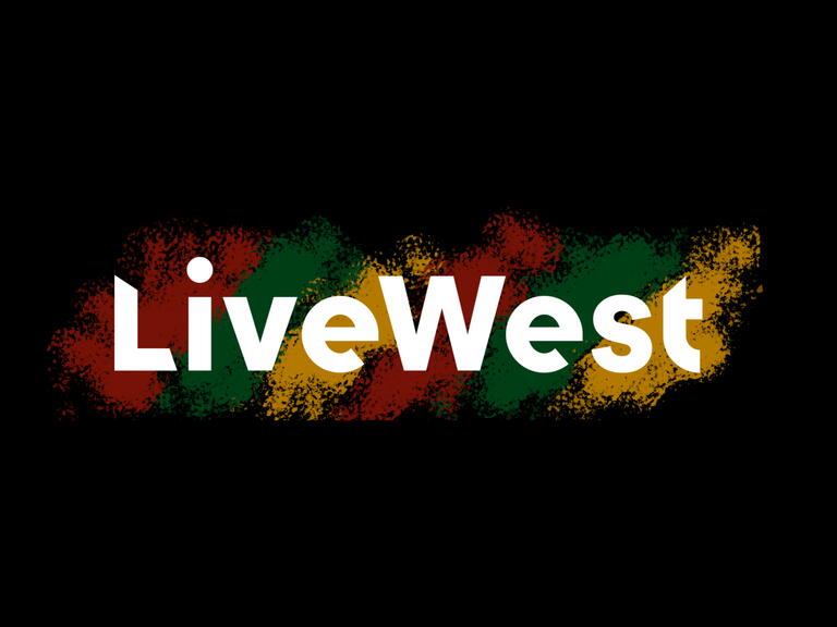 Black History Month colours with LiveWest logo