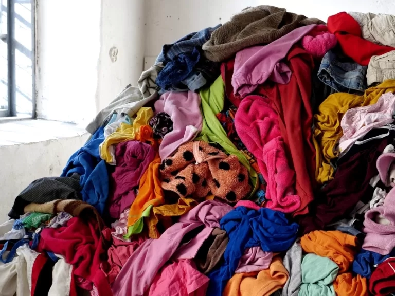 pile of clothes waste