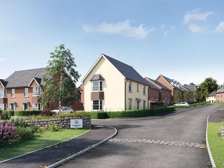 CGI of the new scheme of Willow Grange in Exeter.
