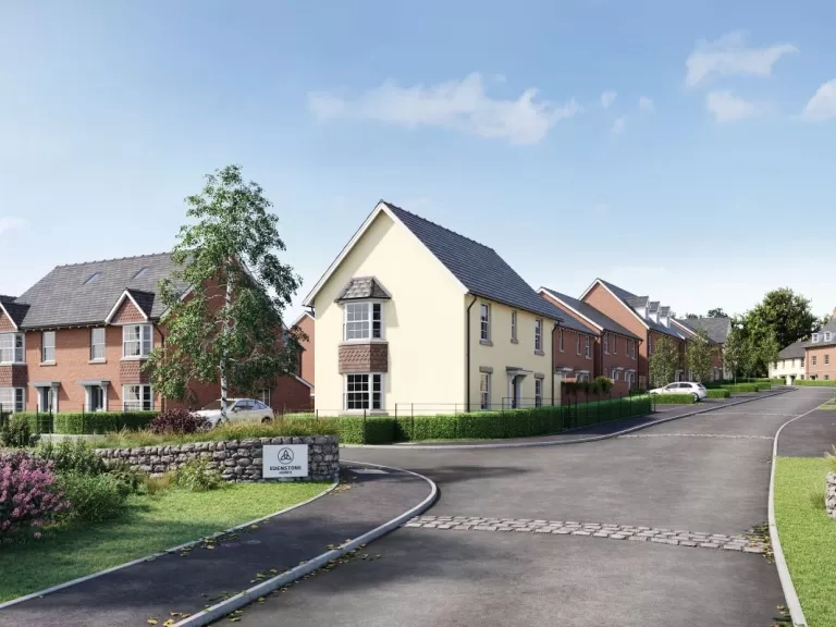 CGI of the new scheme of Willow Grange in Exeter.