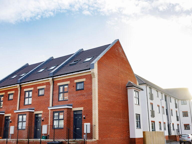 Some of the new homes at the scheme in Avonmouth.