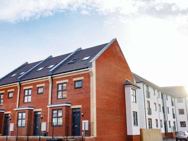 Some of the new homes at the scheme in Avonmouth.