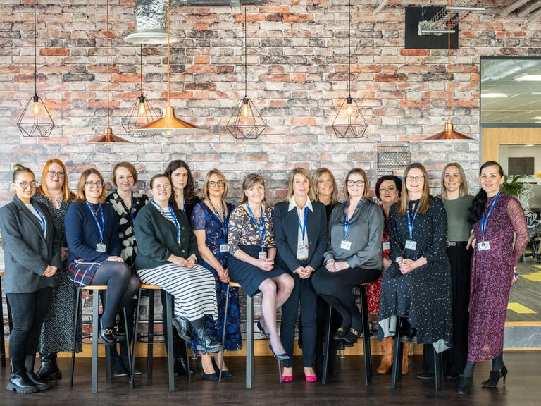 Group of female LiveWest colleagues