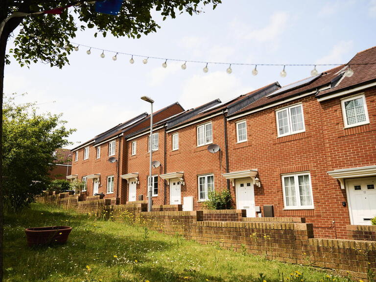 A row of our homes in Yeovil. 