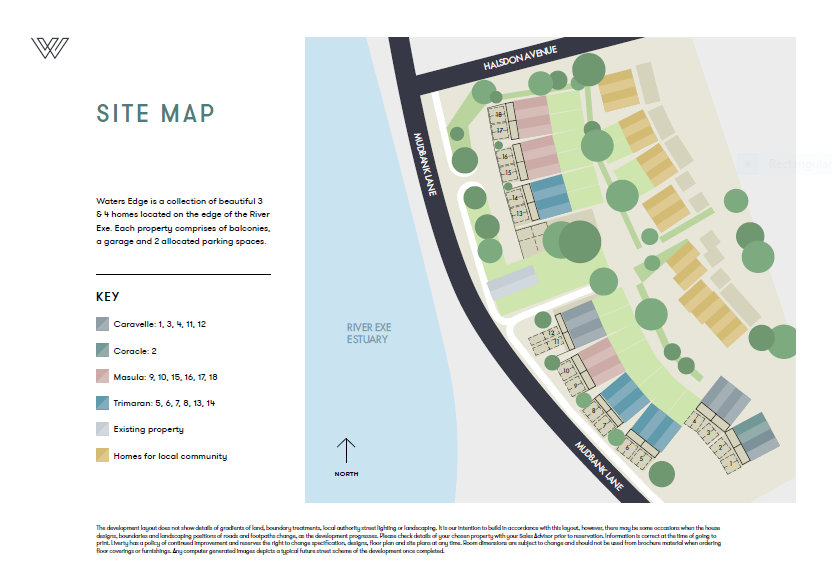 Waters Edge Sitemap