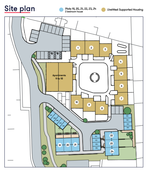 Isaacs Close Site Map