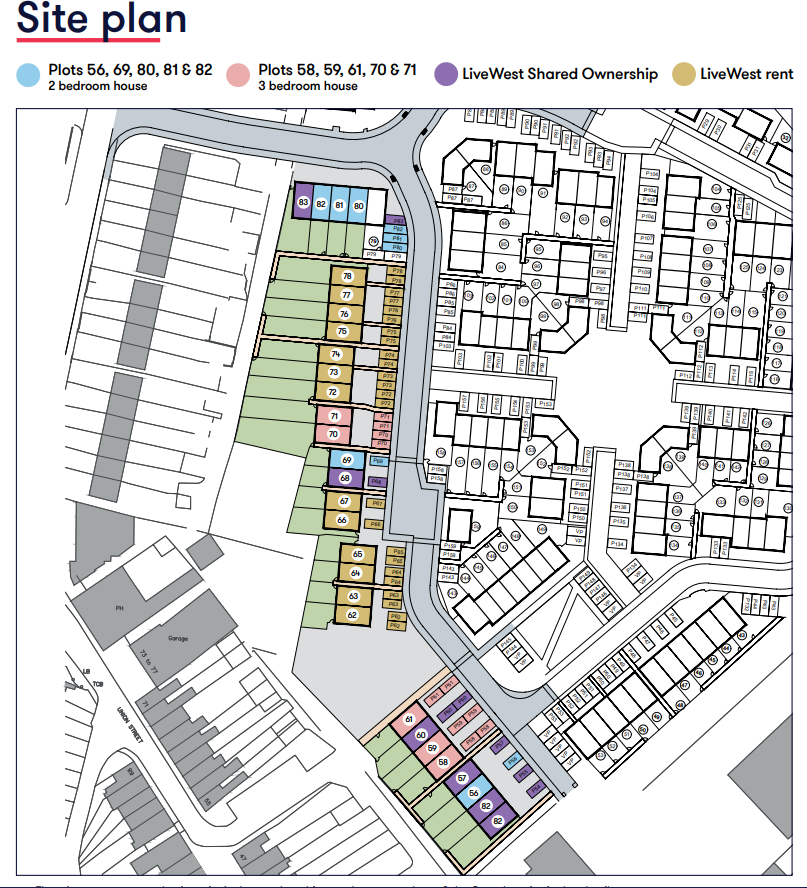 Site Map The Parade Bridgwater