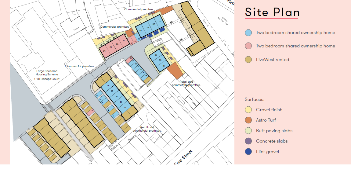 cornhill site map