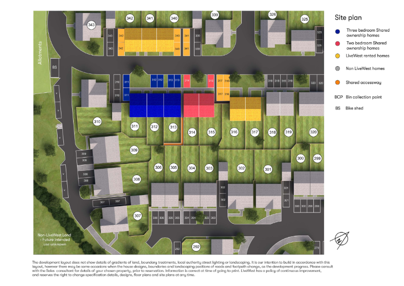 311-315 Site plan
