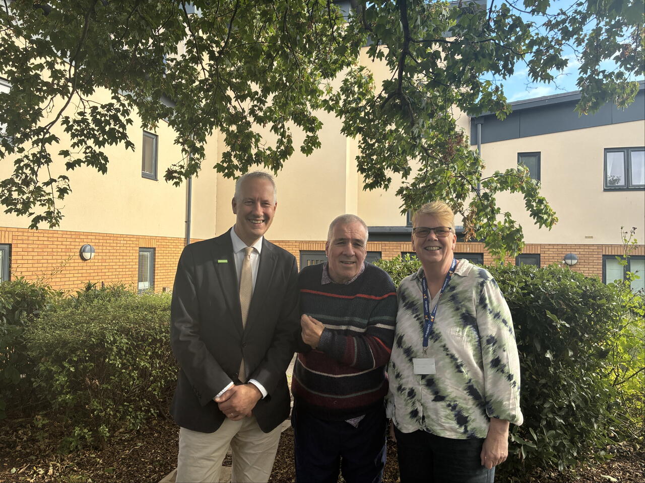 Image of MP Gideon Amos and Suzanne Brown
