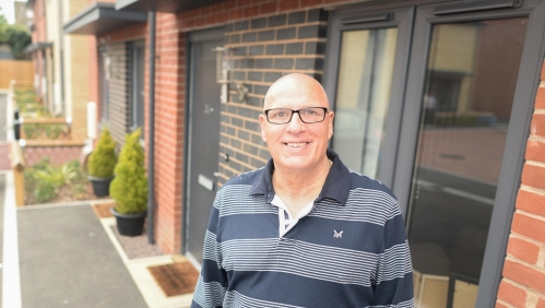 Malcolm Gage at his shared-ownership home