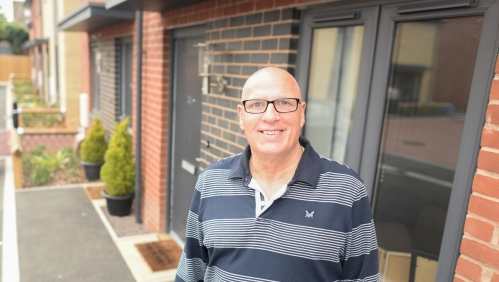 Malcolm Gage at his shared ownership home