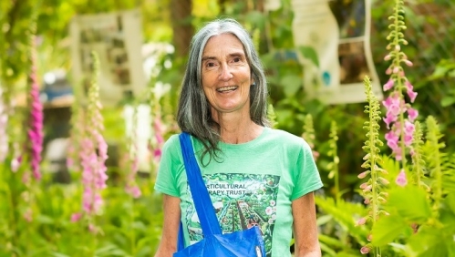 Deb Hoskin with a LiveWest bag