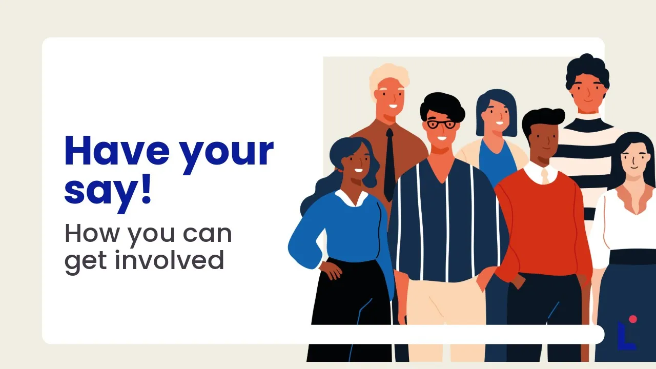 Thumbnail illustration of a happy group of people with a youtube video link icon